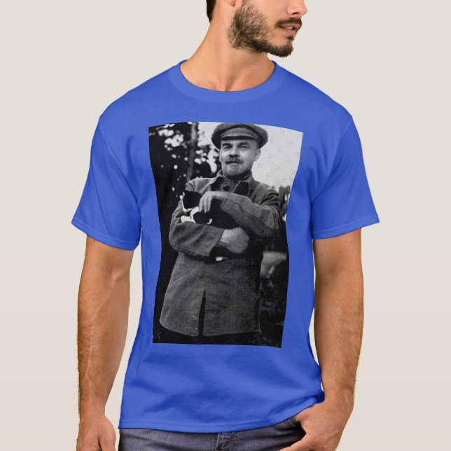 Camiseta Lenin and his Cat girl funny (Anverso)