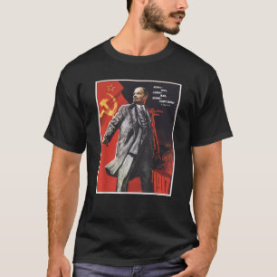 Camiseta Lenin Forever Vintage USSR Retro Poster soviético