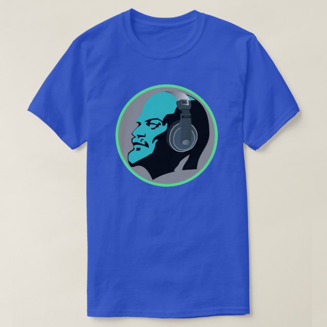 CAMISETA LENINA AZUL URBANA CON TELÉFONOS (Diseño del anverso)