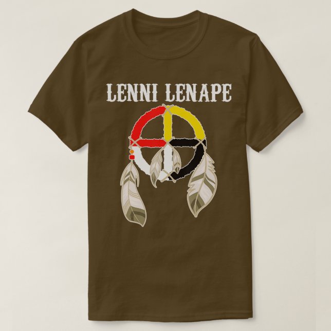 Camiseta Lenni Lenape Delaware medios de comunicación para  (Diseño del anverso)