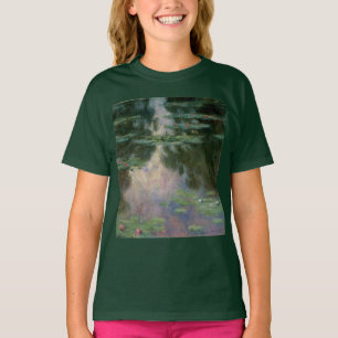 Camiseta LEÑOS DE AGUA EN EL ESTANQUE VERDE ROSA DE Claude 