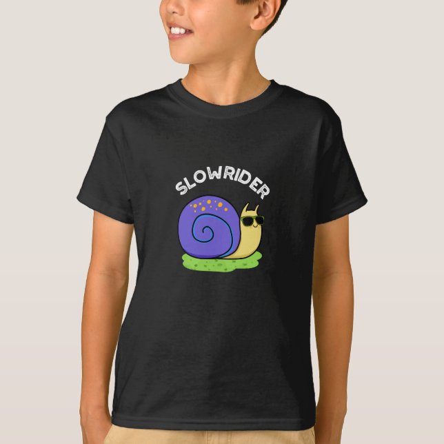 Camiseta Lenta travesía Graciosa De Caracol De Bajo Rider P (Anverso)
