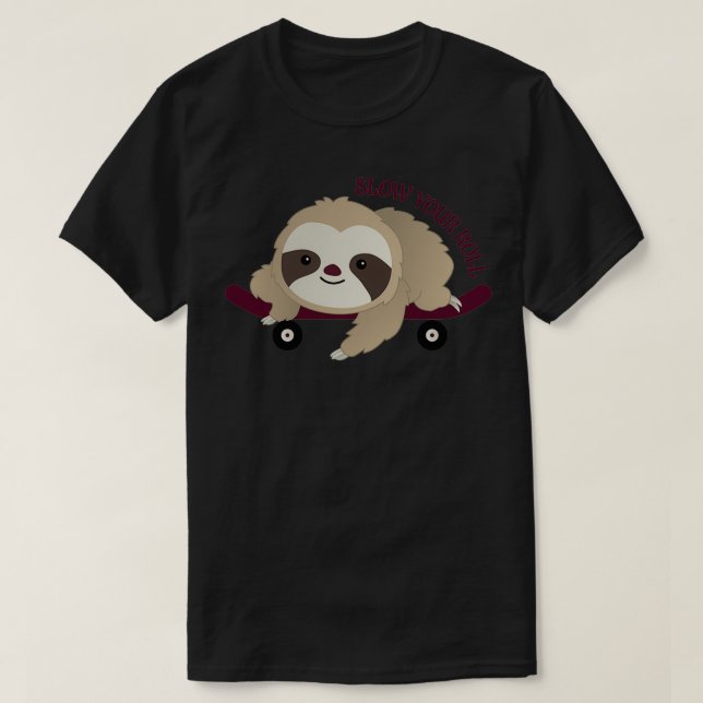 Camiseta Lenta tu ranura para rollo (Diseño del anverso)