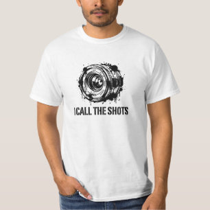 Camiseta Lente de Cámara con Salpicaduras Grunge 'Yo Tomo l