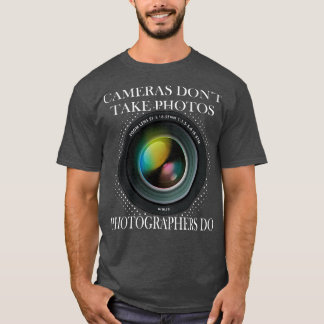 Camiseta Lente de cámara fotográfica