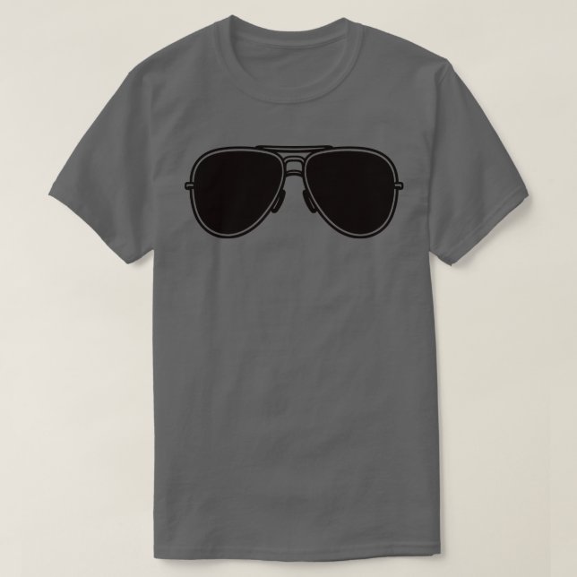 Camiseta Lentes de aviador (Diseño del anverso)