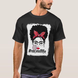 Camiseta Lentes de sol de madre de fútbol vida desordenada