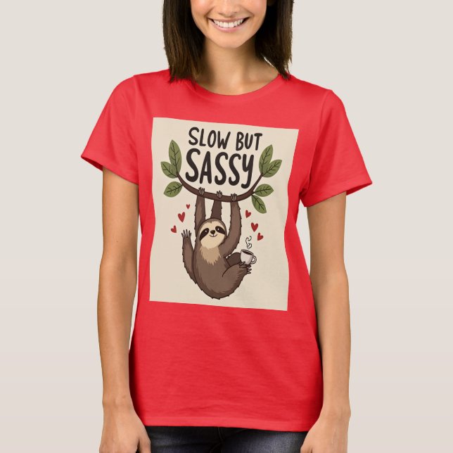 Camiseta Lento pero lento: audaz y confiado (Anverso)