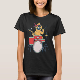 Camiseta Lento tambor eslogan fuerte Metalizado diciendo Do