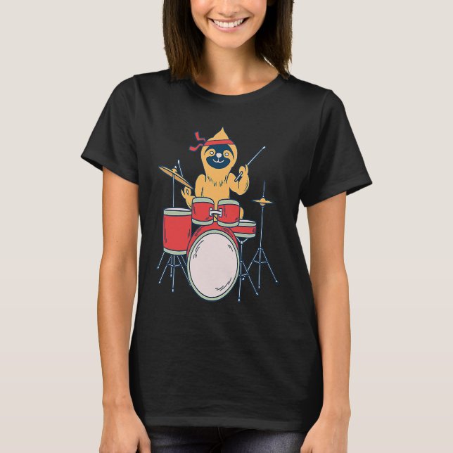 Camiseta Lento tambor eslogan fuerte Metalizado diciendo Do (Anverso)