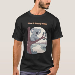 Camiseta **"Lento y Constante Gana – Cute Koala Motivaciona