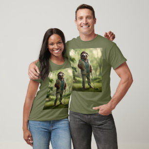Camiseta "Lento y firme: Una eslogan vestida para el golf