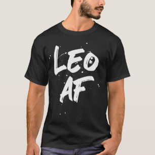 Camiseta Leo AF Rótulo Zodiac Horoscope Cumpleaños