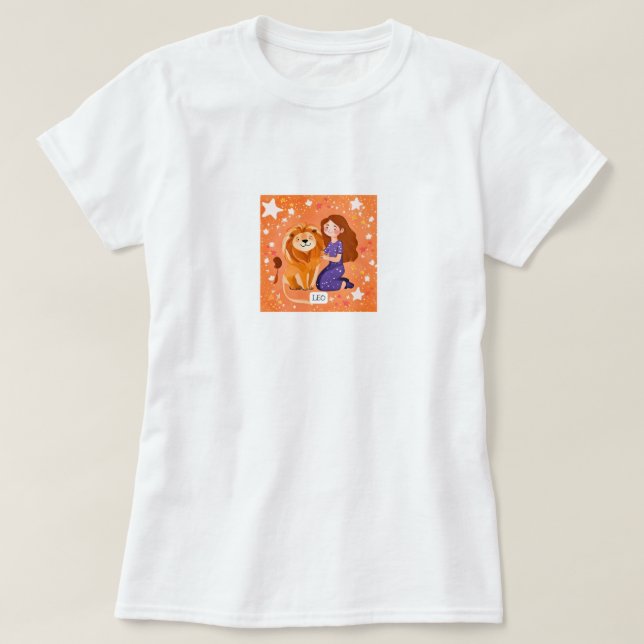 Camiseta Leo cósmico (Diseño del anverso)