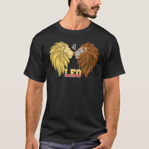 Camiseta Leo Hechos Astrología León Zodiaco Rótulo Cumpleañ