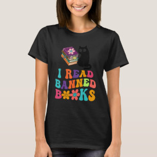 Camiseta Leo Libros Prohibidos Gato Negro Lector Gusano de