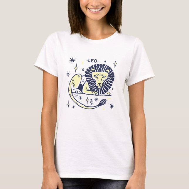 Camiseta Leo Lion Horoscope T-Shirt (Anverso)