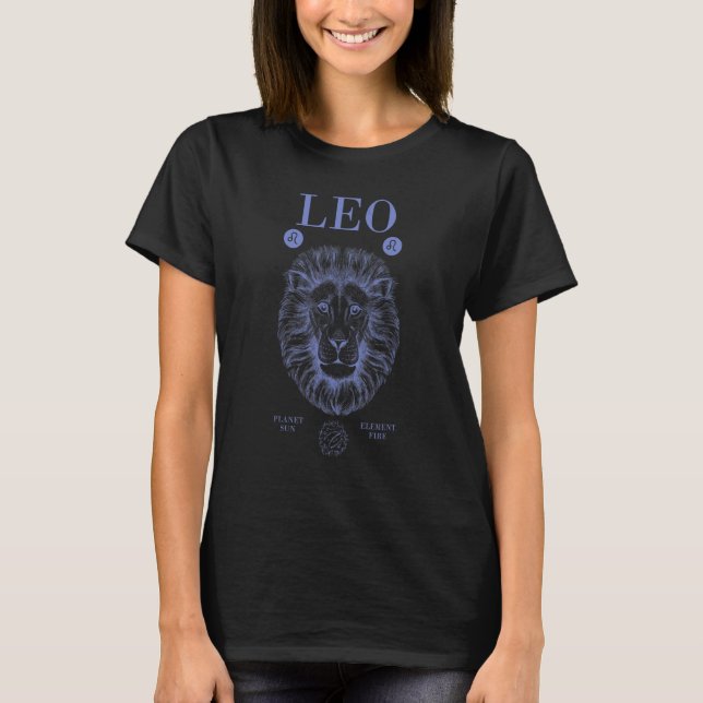 Camiseta Leo Planeta Sol Elemento Fuego (Anverso)