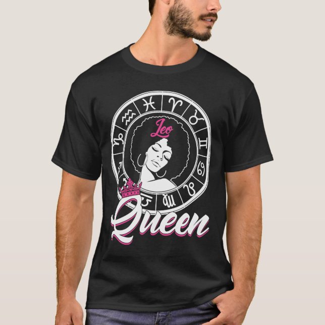 Camiseta Leo Queen Are Born in July 23 to August 22 Birthda (Anverso)