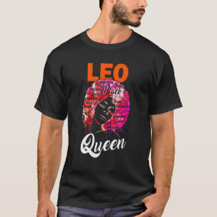 Camiseta Leo Queen Black Woman Afro Natural Hair African