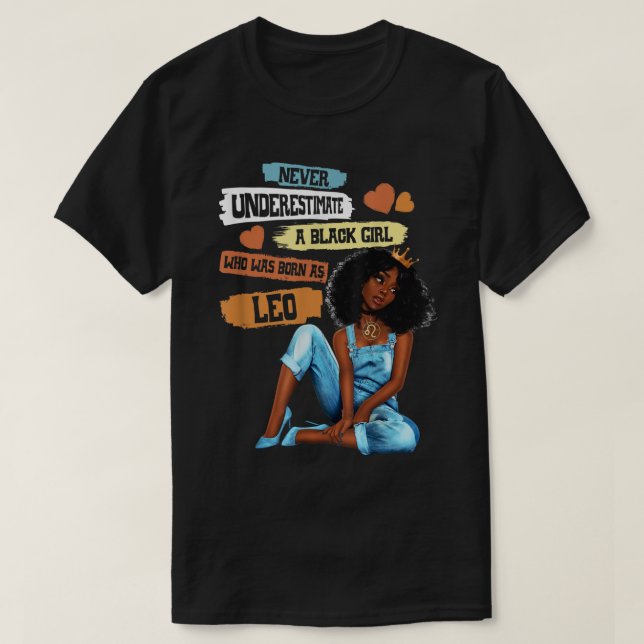 Camiseta Leo Queen I Am Stronger Birthday Gift For Black Wo (Diseño del anverso)