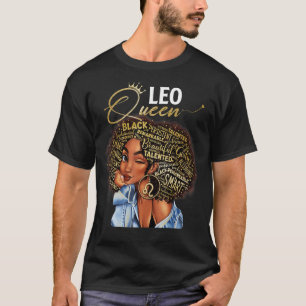 Camiseta Leo Queen Sweet As Candy Birthday Gift Para Black 