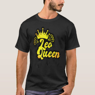 Camiseta Leo Queen Zodiac Rótulo Conducción Horóscopo de la