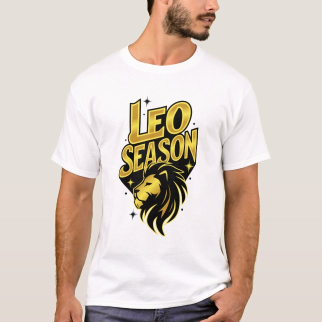 Camiseta Leo Season Astrología Orgullo León Zodiaco (Anverso)
