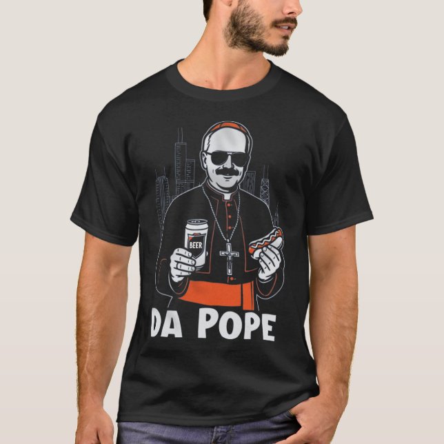 Camiseta Leo Xiv da Pope de Chicago (Anverso)