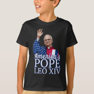 Camiseta Leo Xiv, el primer Papa norteamericano de América