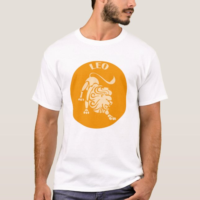 Camiseta Leo, Zodiac Sign, Horoscope, Astrology (Anverso)