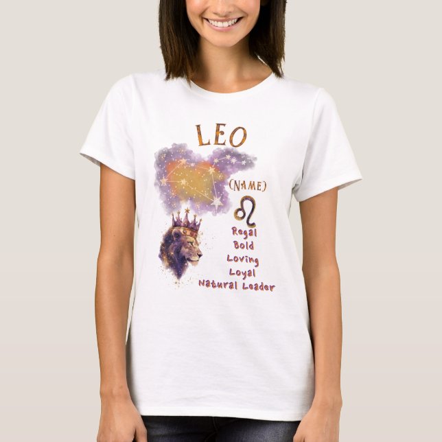 Camiseta Leo Zodiac Sign T-shirt *1 (Anverso)