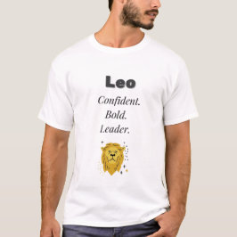 Camiseta Leo Zodiac T-Shirt - Confiado, audaz, líder | Lio