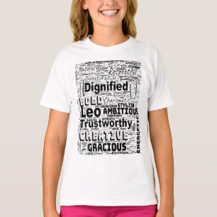 Camiseta Leo Zodiac Word Cloud Inspiración Latte Mug
