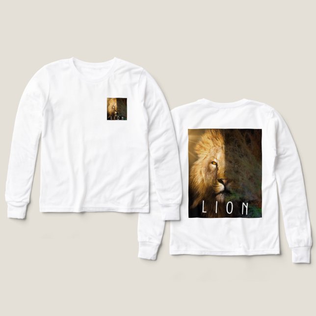 Camiseta León (Diseño frontal y trasero)