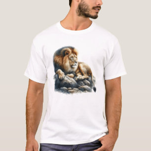 Camiseta León acuarela
