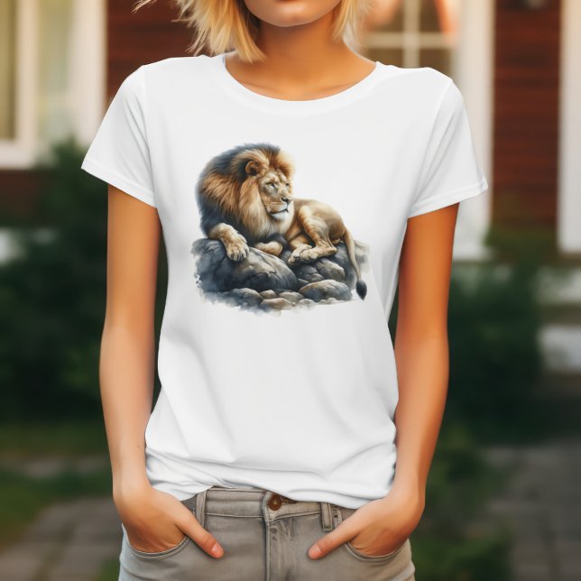 Camiseta León africano acuarela (Subido por el creador)