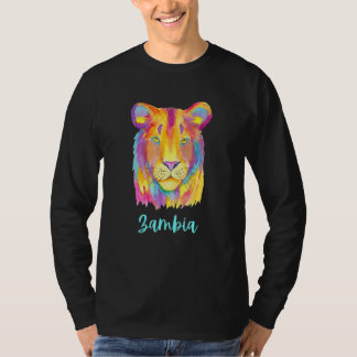 Camiseta León Africano De Zambia Vida Silvestre Y Naturalez