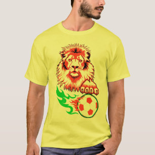 Camiseta León africano del fútbol