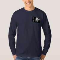 León azul de la marina TShirts básico de manga lar