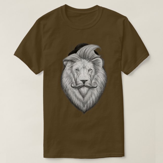 Camiseta león barbudo (Diseño del anverso)