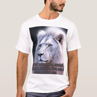 Camiseta león blanco