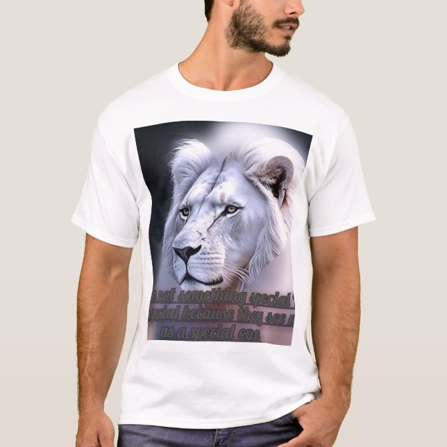 Camiseta león blanco (Anverso)