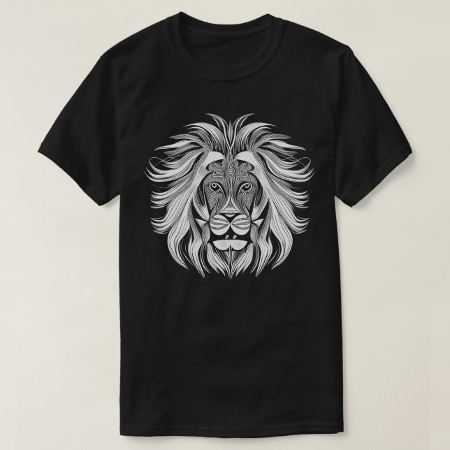 Camiseta león blanco (Diseño del anverso)