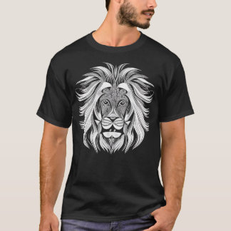 Camiseta león blanco