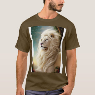 Camiseta León blanco magnífico