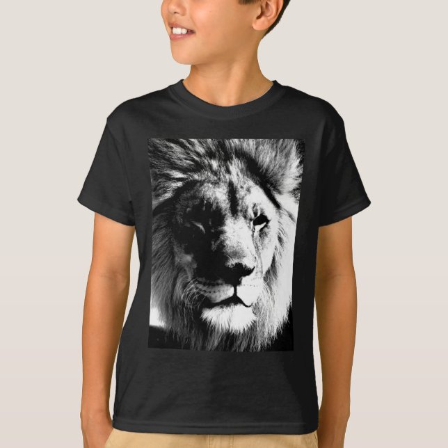 Camiseta León blanco y negro (Anverso)