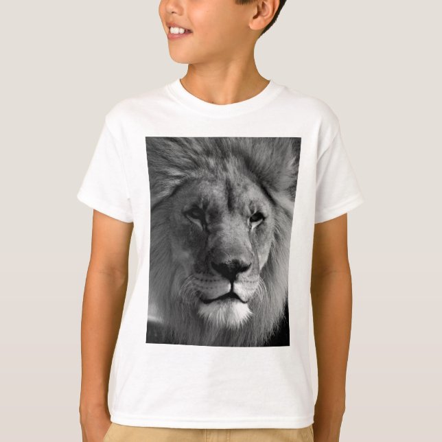 Camiseta León blanco y negro (Anverso)