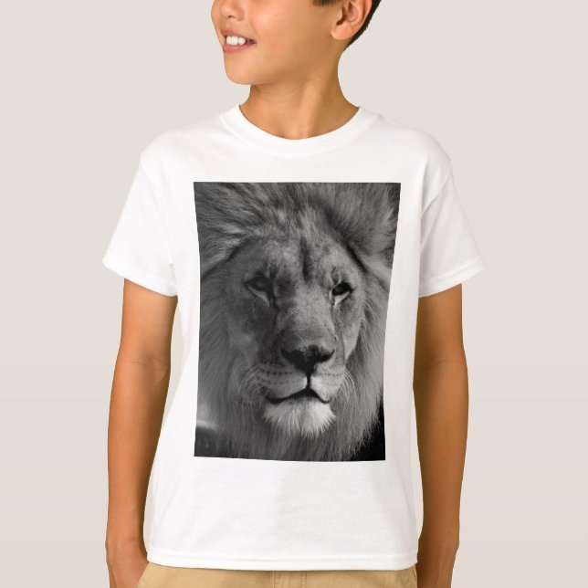 Camiseta León blanco y negro (Anverso)