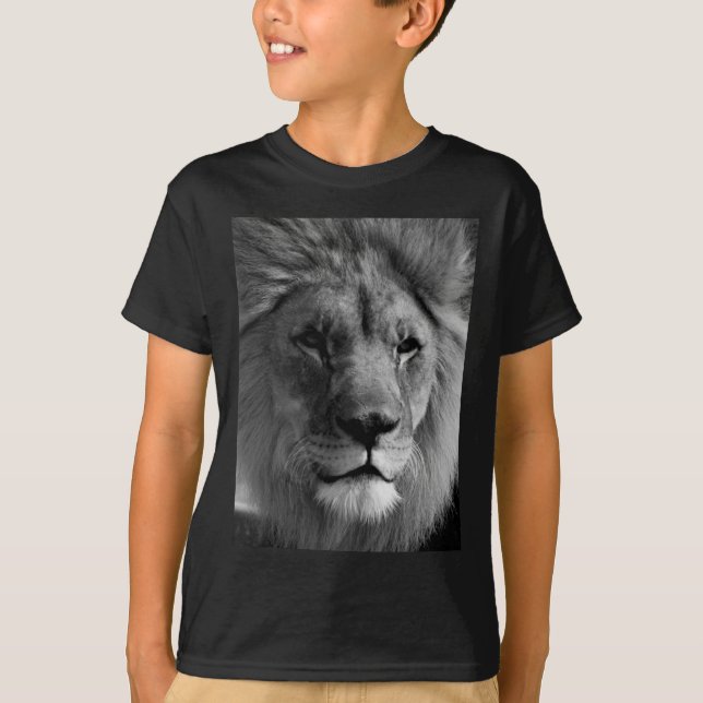 Camiseta León blanco y negro (Anverso)